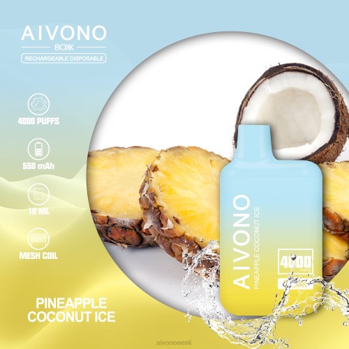 Aivono AIM BOXX 4000 ananassi kookosjää 4P4L222 - Aivono Vape Eesti