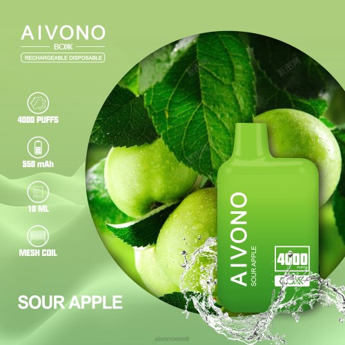 Aivono AIM BOXX 4000 hapu õun 4P4L220 - Aivono Puffs Eesti
