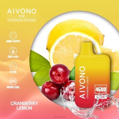 Aivono AIM BOXX 4000 jõhvika sidrun 4P4L218 - Aivono Vape Eesti