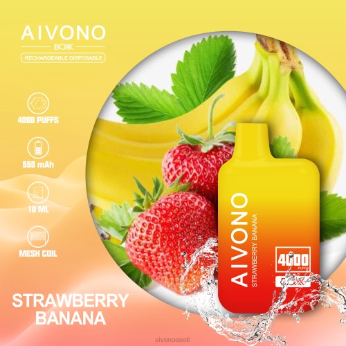 Aivono AIM BOXX 4000 maasika banaan 4P4L231 - Aivono Puffs