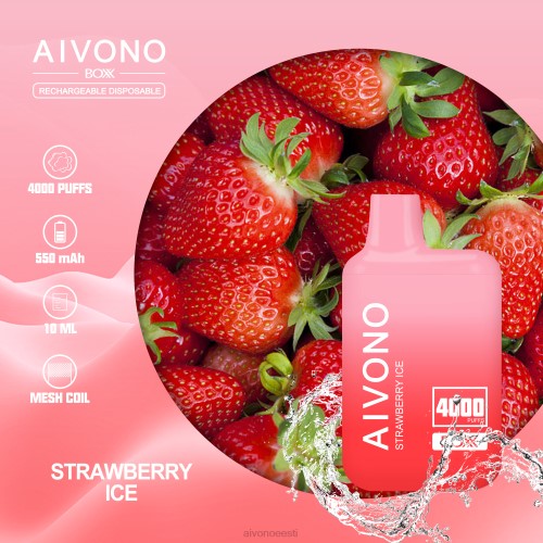Aivono AIM BOXX 4000 maasikajää 4P4L226 - Aivono Vape Eesti