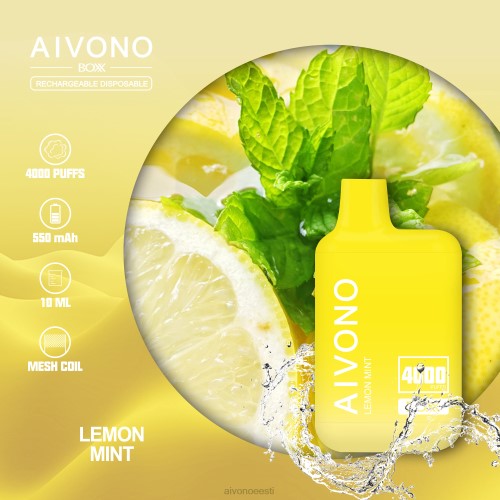 Aivono AIM BOXX 4000 sidruni piparmünt 4P4L230 - Aivono Vape Eesti