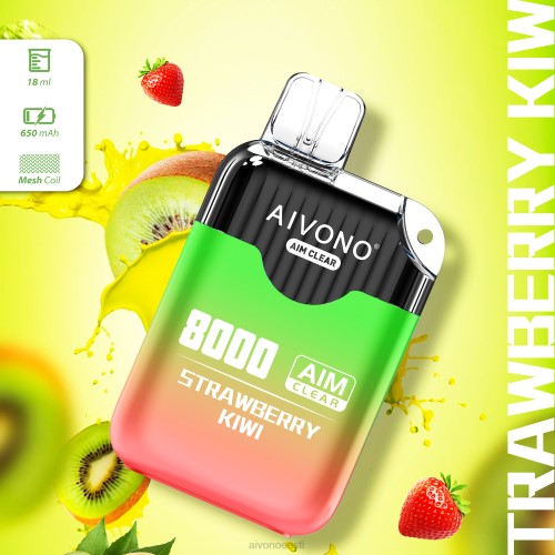 Aivono AIM CLEAR 8000 maasika kiivi 4P4L210 - Aivono Vape Eesti
