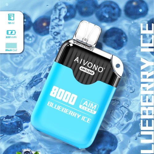 Aivono AIM CLEAR 8000 mustikajää 4P4L206 - Aivono Vape Eesti