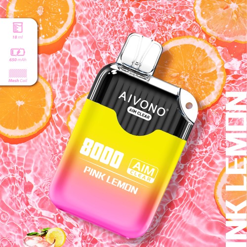 Aivono AIM CLEAR 8000 roosa sidrun 4P4L211 - Aivono Puffs