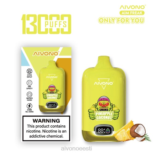 Aivono AIM FREAK 13 000 ananassi kookospähkel 4P4L248 - Aivono Puffs Eesti