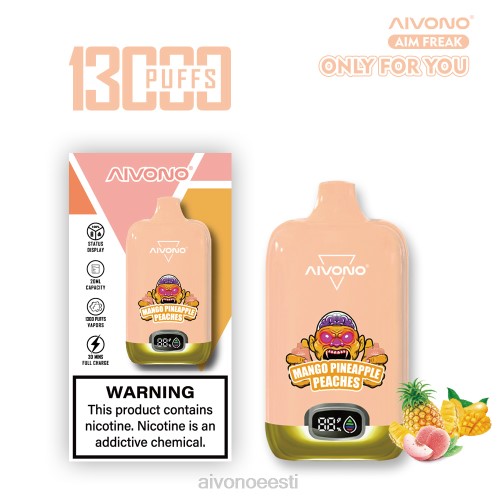 Aivono AIM FREAK 13 000 mango ananassi virsikud 4P4L250 - Aivono Vape Eesti