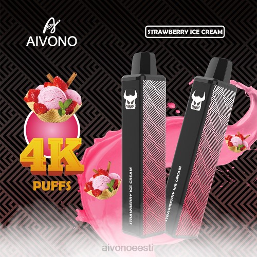 Aivono AIM FREAK 4000 maasikajäätis 4P4L263 - Aivono Puffs