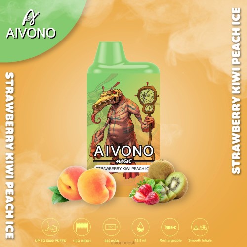 Aivono AIM MAGIC 5800 suukarbi sigaret maasika kiivi virsikujää 4P4L96 - Aivono Puffs Eesti