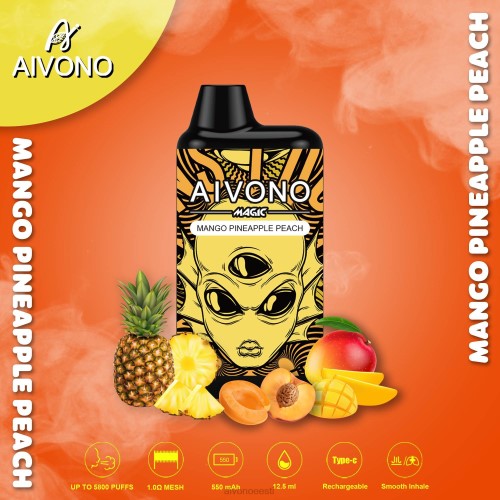 Aivono AIM MAGIC 5800 suukarbi sigaret mango ananass virsik 4P4L88 - Aivono Puffs Eesti