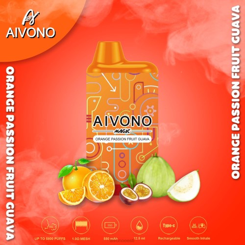 Aivono AIM MAGIC 5800 suukarbi sigaret oranž kannatuspuu guajaav 4P4L90 - Aivono Vape Eesti