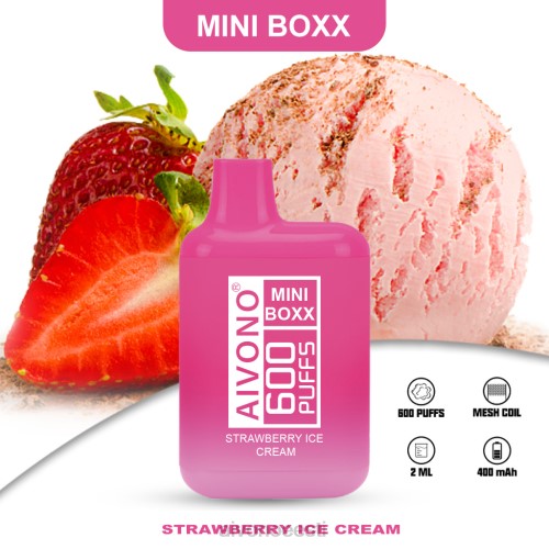 Aivono AIM MINI BOXX 600 maasikajäätis 4P4L232 - Aivono Puffs Eesti
