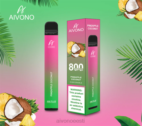 Aivono AIM PLUS 800 ananassi kookospähkel 4P4L200 - Aivono Puffs Eesti