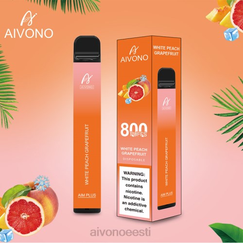 Aivono AIM PLUS 800 valge virsiku greip 4P4L199 - Aivono Puffs