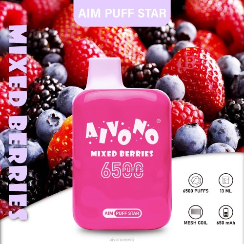 Aivono AIM PUFF STAR 6500 segatud marjad 4P4L290 - Aivono Vape Eesti