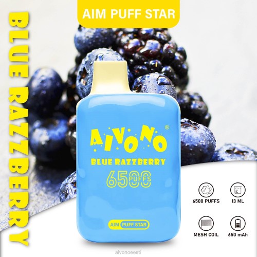 Aivono AIM PUFF STAR 6500 sinine razzberry 4P4L292 - Aivono Puffs Eesti