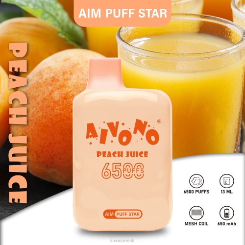 Aivono AIM PUFF STAR 6500 virsiku mahl 4P4L289 - Aivono Eesti