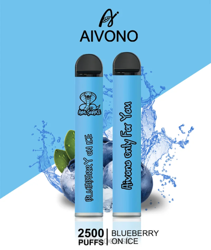 Aivono AIM SNAKE 2500 mustikas jääl 4P4L299 - Aivono Puffs