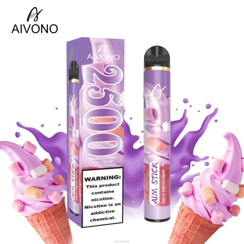 Aivono AIM STICK 2500 vanilje taro jäätis 4P4L147 - Aivono Puffs