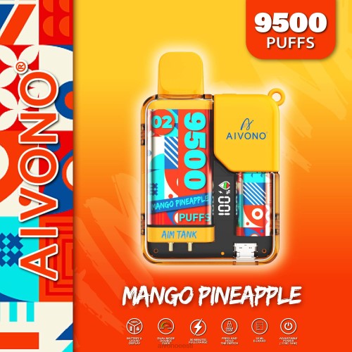 Aivono AIM TANK 9500 mango ananass 4P4L34 - Aivono Vape Eesti