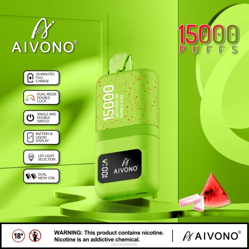 Aivono AIM magic 15 000 arbuusi närimiskumm 4P4L65 - Aivono Eesti