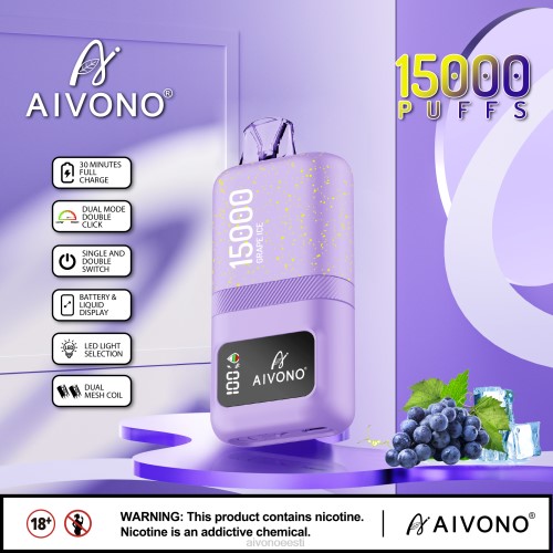 Aivono AIM magic 15 000 viinamarja jää 4P4L60 - Aivono Puffs Eesti