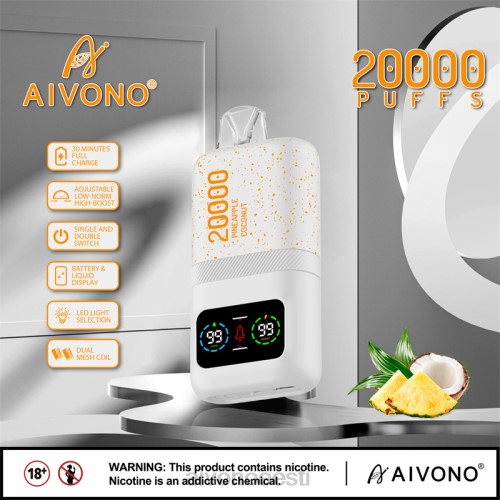 Aivono AIM magic 20 000 ananassi kookosjää 4P4L76 - Aivono Puffs Eesti