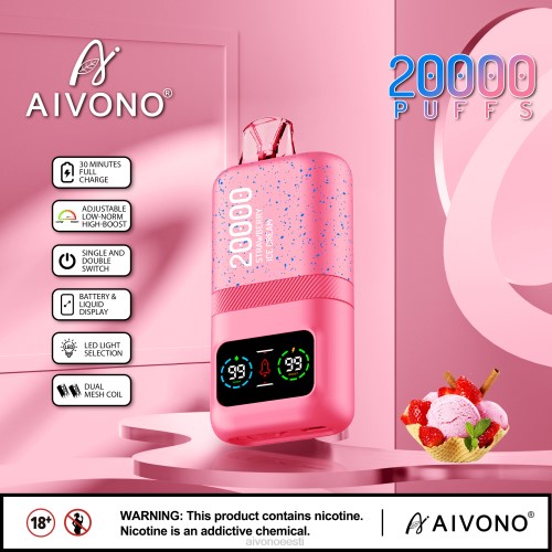 Aivono AIM magic 20 000 maasikajäätis 4P4L80 - Aivono Puffs Eesti