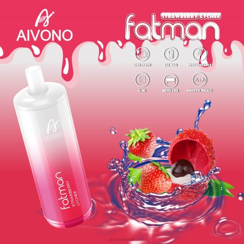 Aivono FATMAN 6800 maasika litši 4P4L23 - Aivono Puffs