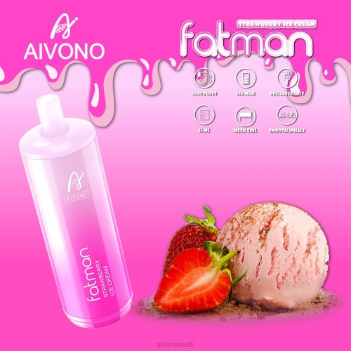 Aivono FATMAN 6800 maasikajäätis 4P4L21 - Aivono Eesti