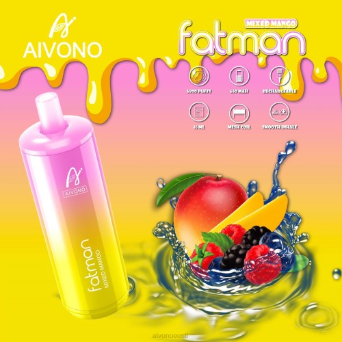 Aivono FATMAN 6800 segatud mango 4P4L26 - Aivono Vape Eesti