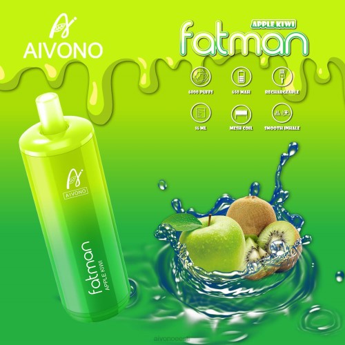 Aivono FATMAN 6800 õuna kiivi 4P4L31 - Aivono Puffs