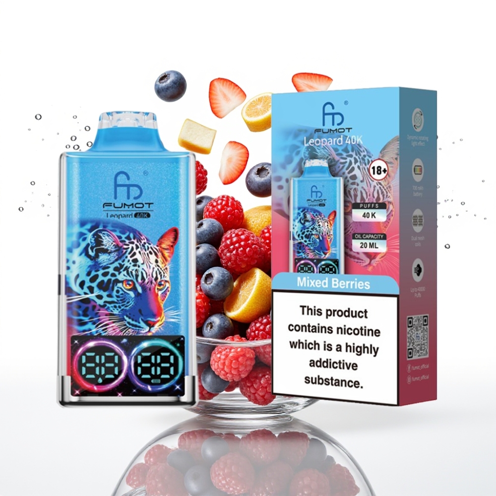 Fumot Leopard 40K Puffs Segamari Disposable Vape 700mAh 5 Nikotiin