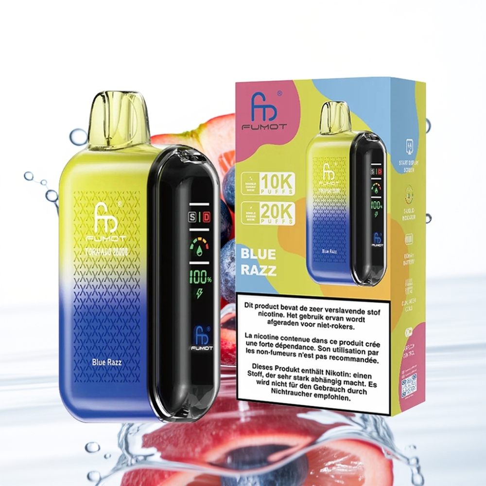 Fumot Tornado 20000 Puffs Dual Mesh Sinine Razz