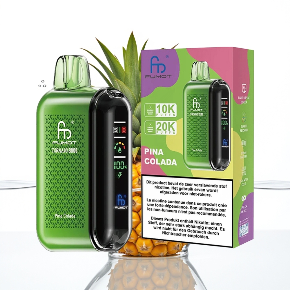 Fumot Tornado 20000 Puhangud Dual Mesh Pina Colada