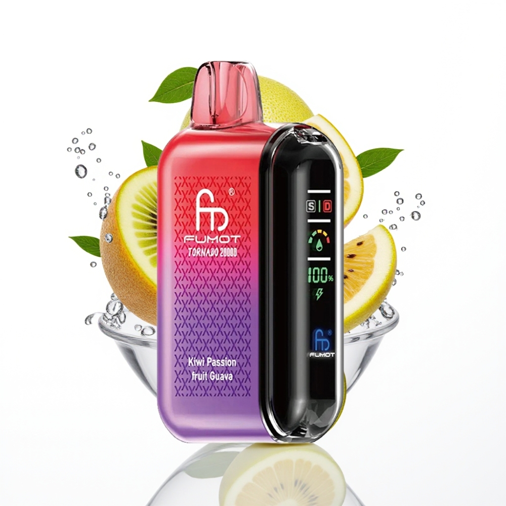 Fumot Tornado 20000 Sõnge – Kiivi-Marakuaja-Guava Dual Mesh 20ml 850mAh