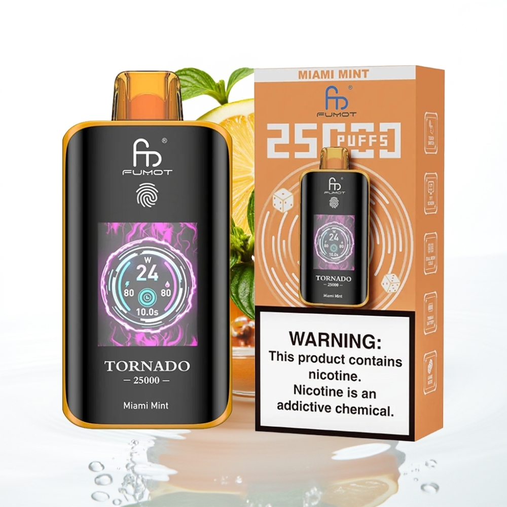 Fumot Tornado 25000 Sisseulatuv Miami Mündi Aromaat 700mAh 20ml