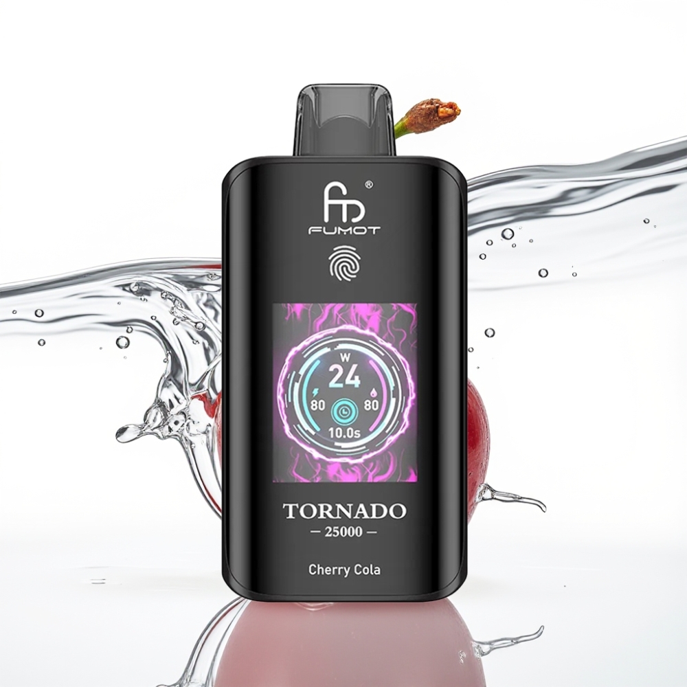 Fumot Tornado 25000 Sõlm HD Ekraan 700mAh Kirsi-Cola