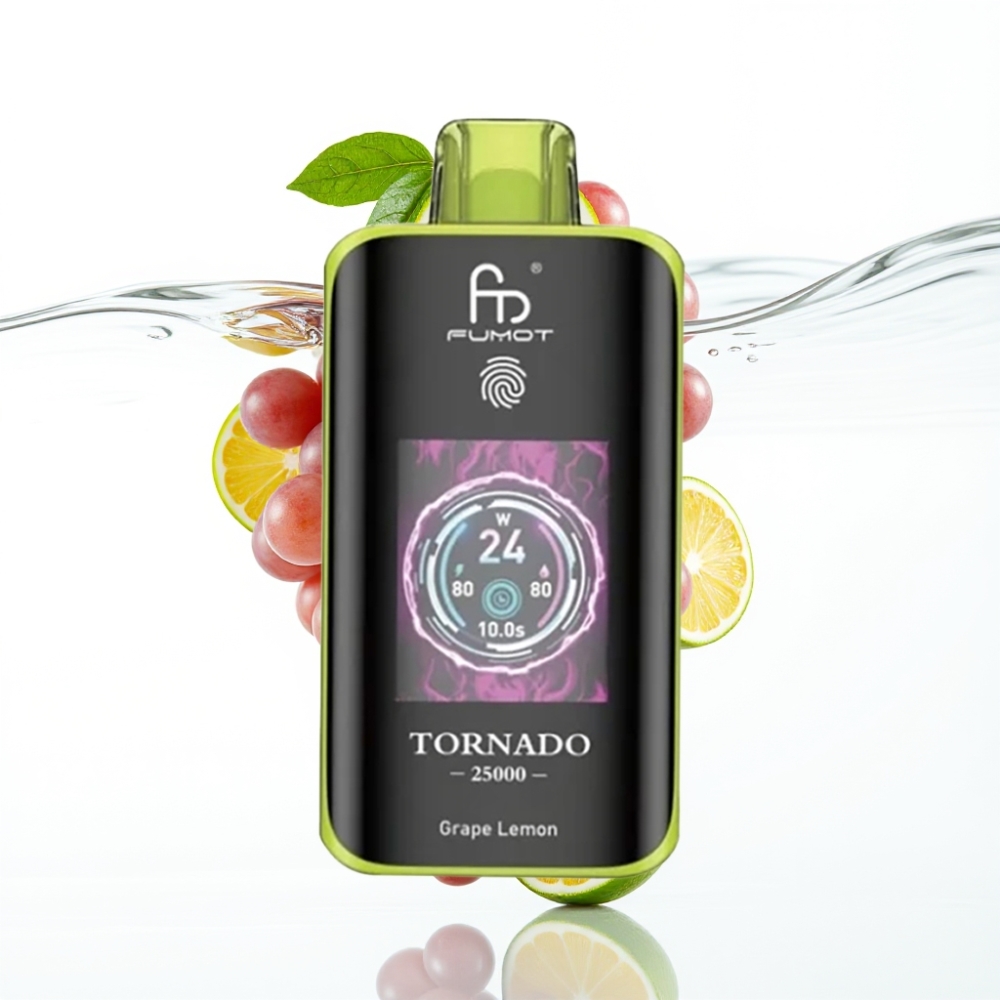 Fumot Tornado 25000 Sõnge Viinamarja-Lsiduni HD Ekraan 700mAh 20ml
