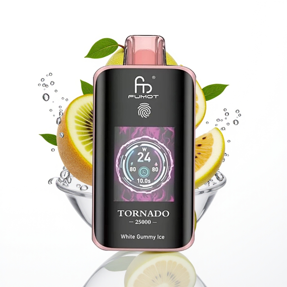 Fumot Tornado 25000 Sügavust Kiivi-Marja-Guava HD Ekraan 700mAh