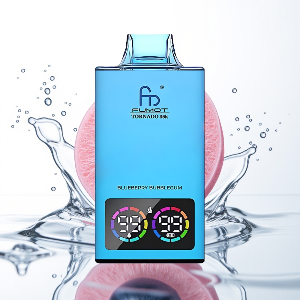 Fumot Tornado 35K Ühekordne Vape (Mustik Mullkomm) – Dual Mesh 15ml 35000 Tiksu USB-C
