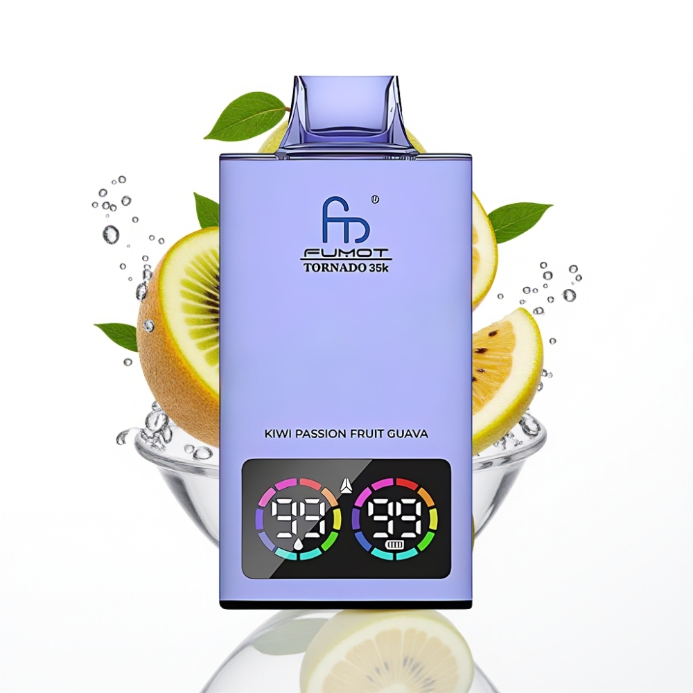 Fumot Tornado 35K Ühekordne Vape Dual Mesh Kiivi-Marakuuja-Guava