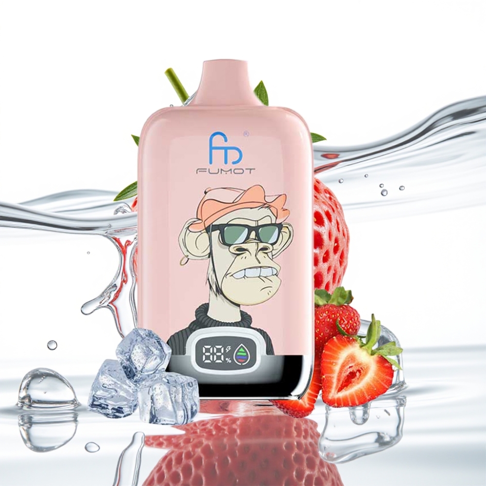 Fumot Tornado Digital Box 12000 Puffs Maasikajää 20ml Mesh Coil