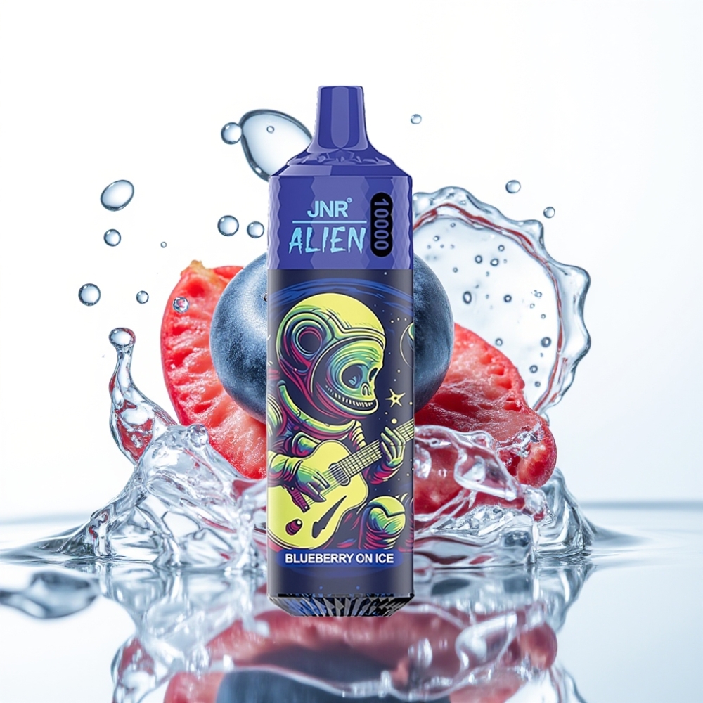 JNR Alien 10000 Puffs Mustikajää 850mAh LED RGB
