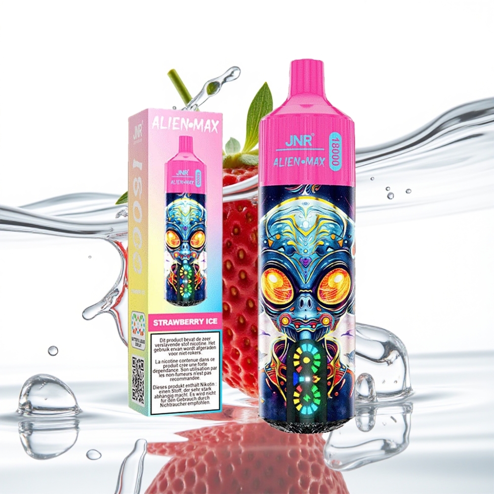 JNR Alien Max 18000 Puffs Dual Mesh Maasikajää