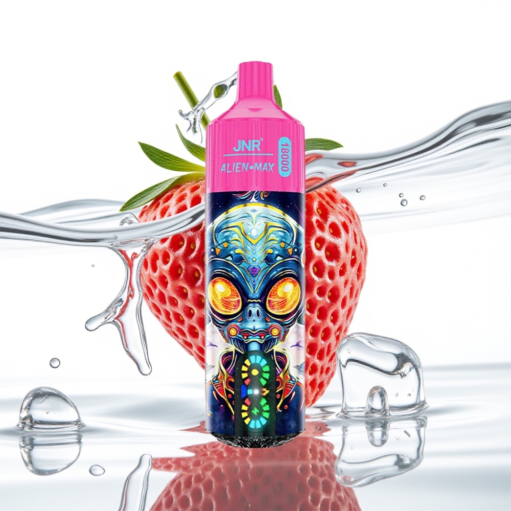 JNR Alien Max 18000 Puffs Dual Mesh Maasikajää