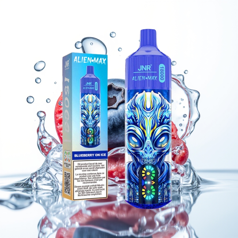 JNR Alien Max 18000 Soodsad 28ml Mustikas Ja Jää LED-Tüüp C