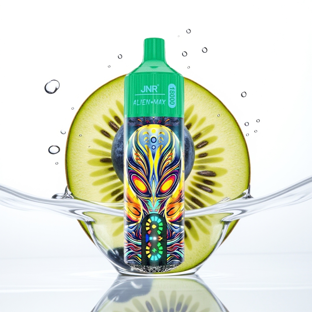 JNR Alien Max 18000 Suts Dual Mesh Sinimari-kiivi