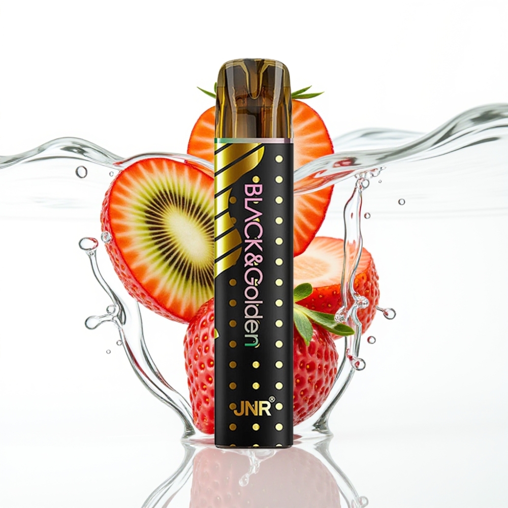 JNR BlackGolden 600+200 Puffs Maasika-Kiivi Disposable Vape