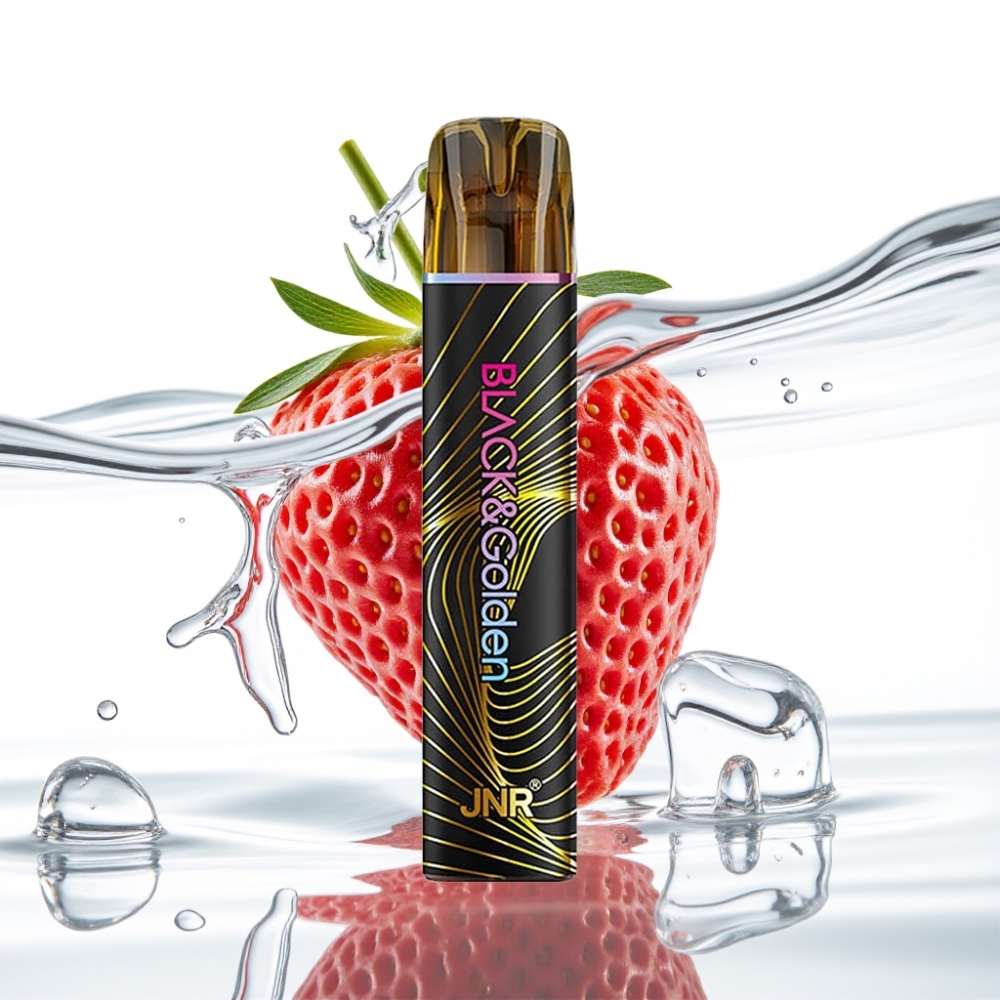 JNR BlackGolden 600+200 Suitsu Disposable Vape Maasikajää